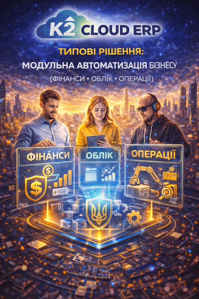 K2 ERP + WMS/CRM/ТОІР: екосистема K2 ERP для росту