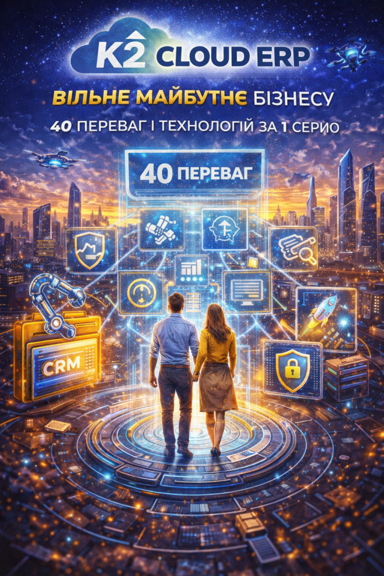K2 ERP + WMS/CRM/ТОІР: екосистема K2 ERP для росту