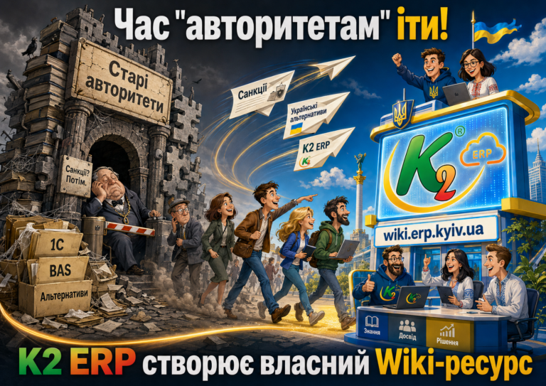 Час “авторитетам” іти + WMS/CRM/ТОІР: екосистема K2 ERP для росту