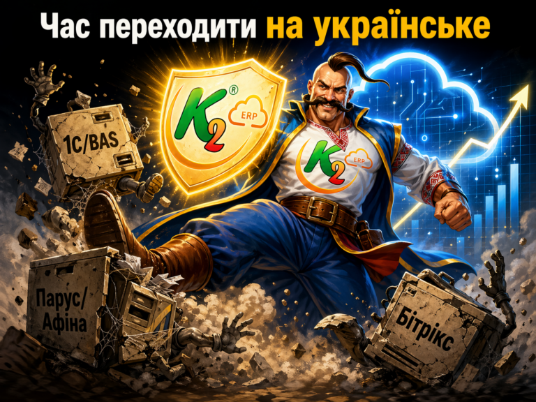 Чим K2 ERP краще за 1С/BAS, Парус/Афіна, Бітрікс, BIMP, A5 та інші ERP + WMS/CRM/ТОІР: екосистема…