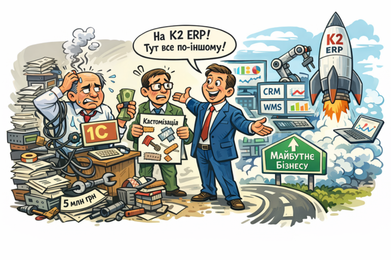 Другий раз платити за той самий “зоопарк” ніхто не хоче + WMS/CRM/ТОІР: екосистема K2 ERP для росту