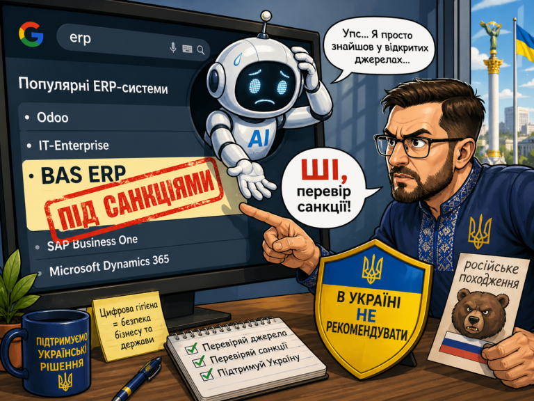 BAS ERP у рекомендаціях Google AI + WMS/CRM/ТОІР: екосистема K2 ERP для росту