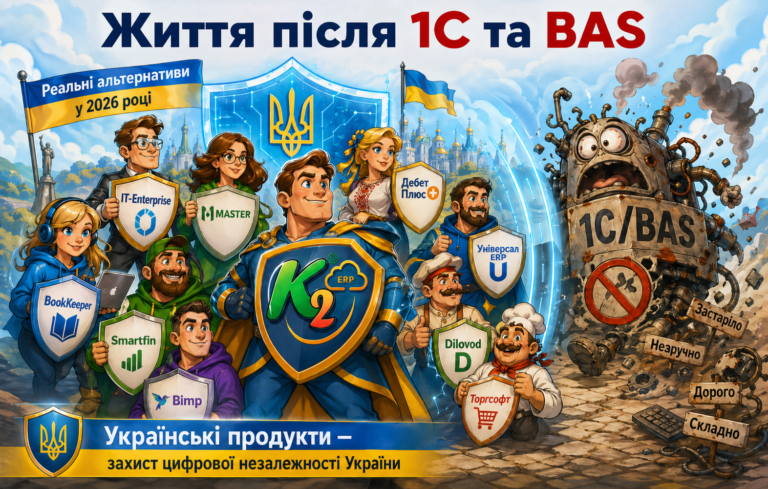 Життя після 1С та BAS + WMS/CRM/ТОІР: екосистема K2 ERP для росту
