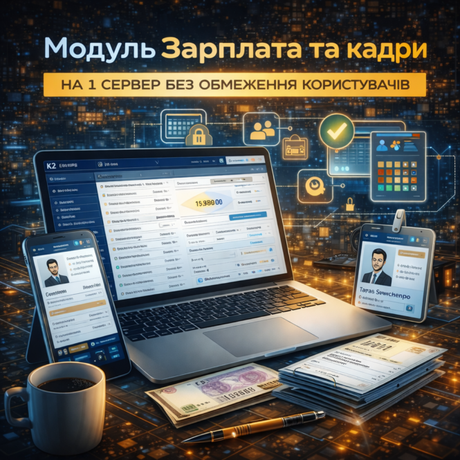 Зарплата та кадри — модуль K2 ERP для вашого бізнесу 1 Зарплата та кадри